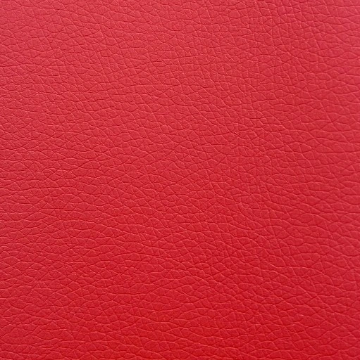 Red eco-leather upholstery