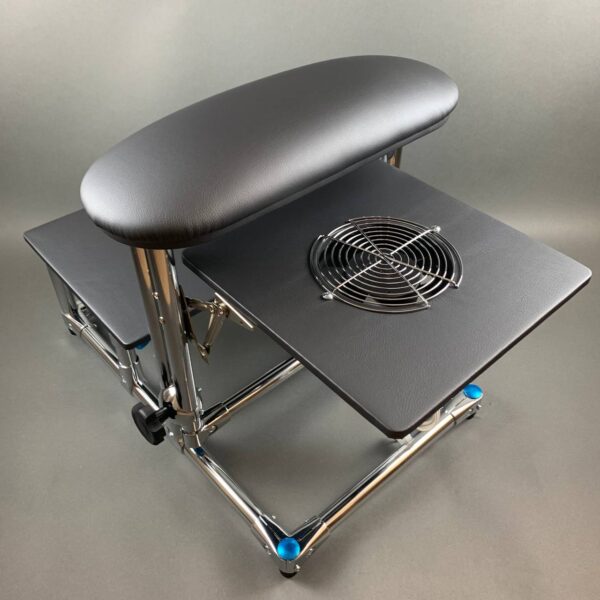 AKRI Pedicure Footrest with Two Shelves – Professional Pedicure Stand