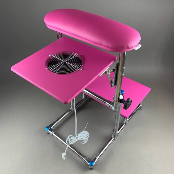 AKRI Pedicure Footrest with Two Shelves – Professional Pedicure Stand