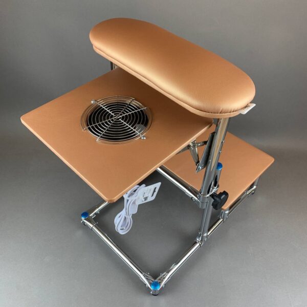 AKRI Pedicure Footrest with Two Shelves – Professional Pedicure Stand