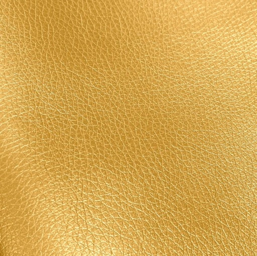 Gold eco-leather upholstery