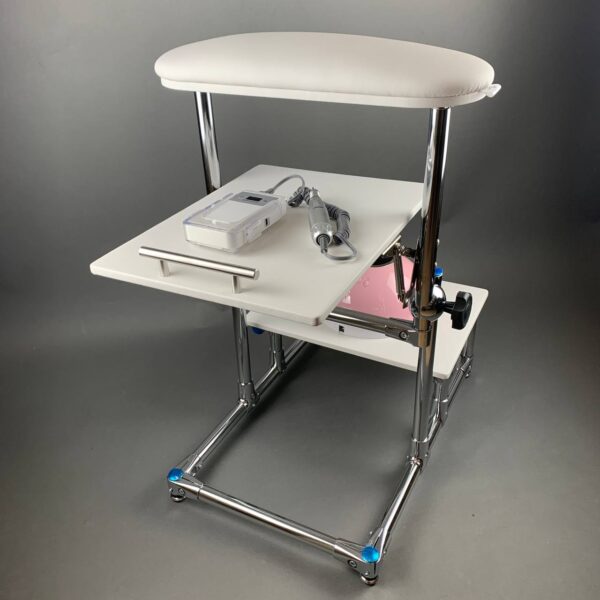 AKRI Pedicure Footrest with Two Shelves