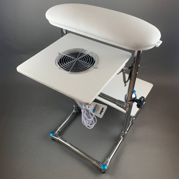 AKRI Pedicure Footrest with Two Shelves – Professional Pedicure Stand